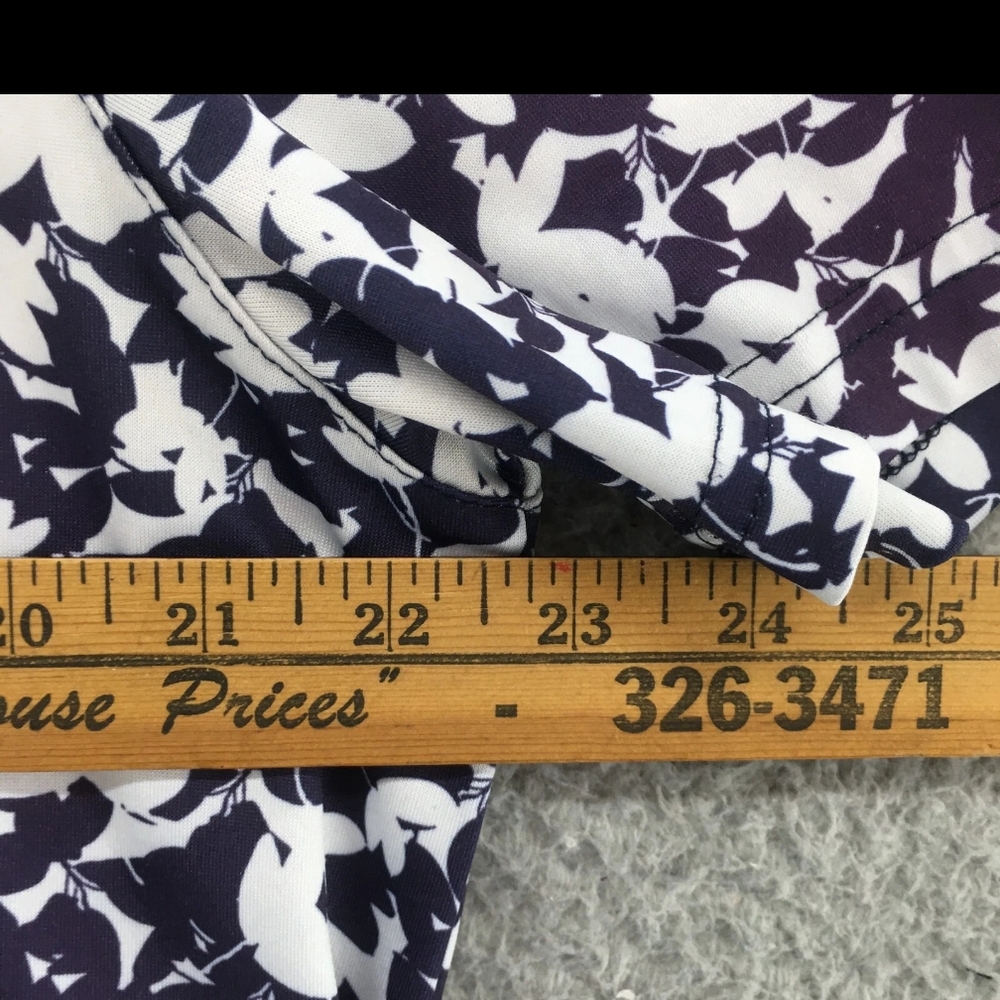 Michael Kors Mens Blue/Purple and White Floral Shirt Size Large - Picture 4 of 9